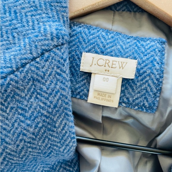 J. Crew Blue Tweed Blazer Jacket - Picture 4 of 13